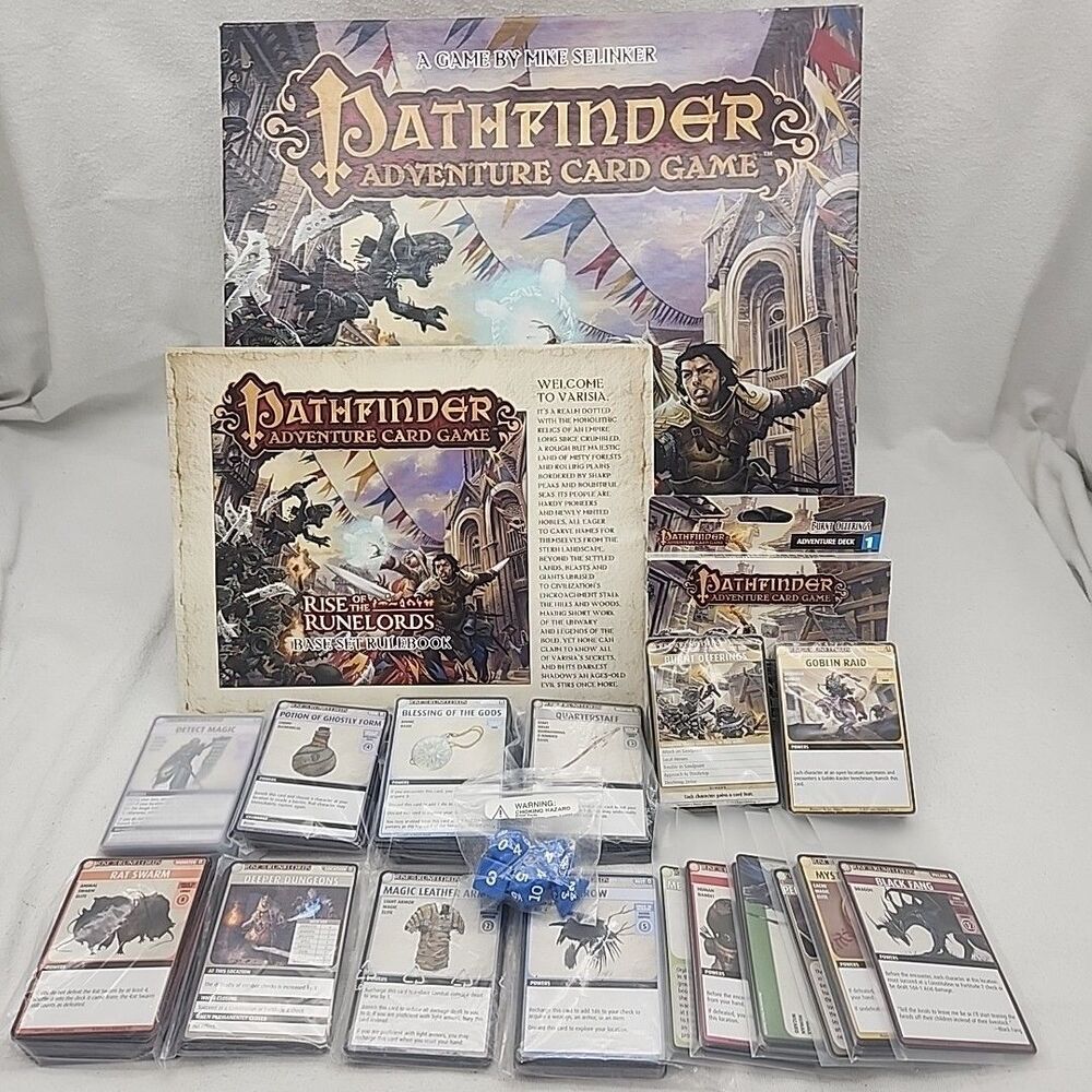 Game Pathfinder Adventure Card Rise of the Runelords New Burnt Offerings Decks